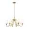 Z-Lite Gianna Chandelier, 6-Light, 32 In.W x 17 In.H, Modern Gold/White 7509-6-32MGLD - alternate 7